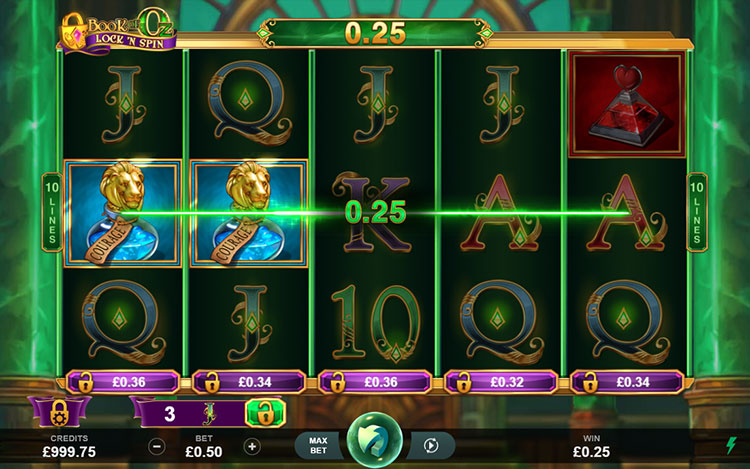 Book of Oz Lock ‘n Spin Slots Lord Ping