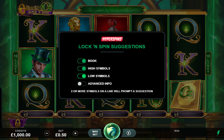 Book of Oz Lock ‘n Spin Slots Lord Ping