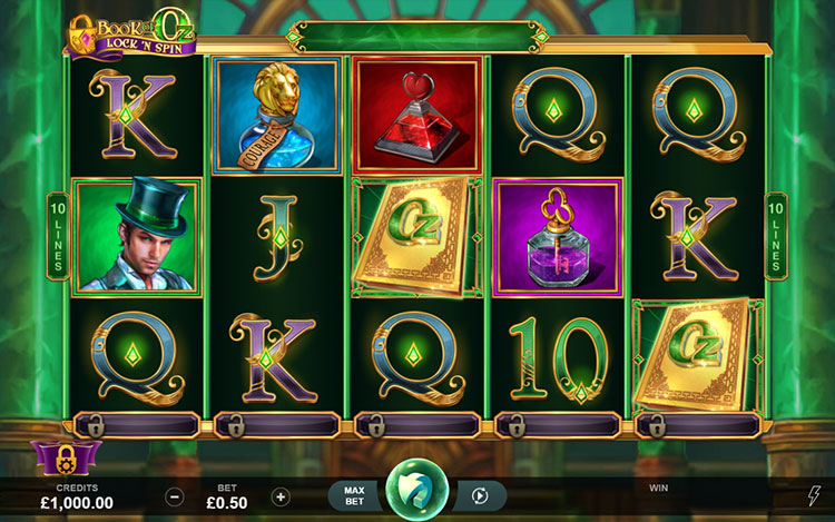 Book of Oz Lock ‘n Spin Slots Lord Ping