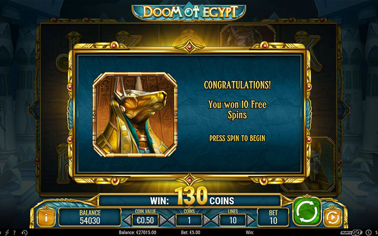 Doom of Egypt Slots Lord Ping