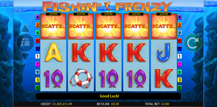 Fishin Frenzy Slots Lord Ping