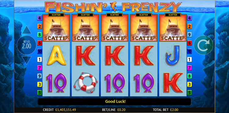 Fishin Frenzy Slots Lord Ping