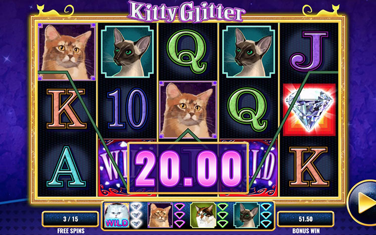Kitty Glitter Slots Lord Ping
