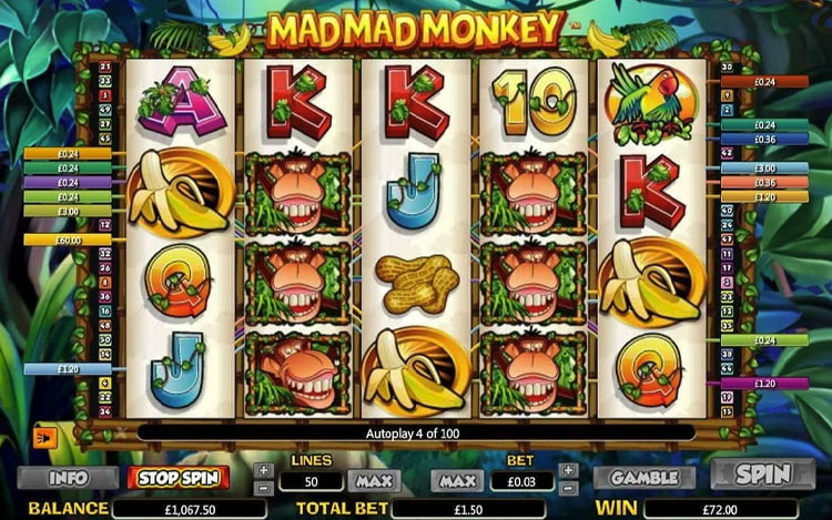 Mad Mad Monkey Slots Lord Ping