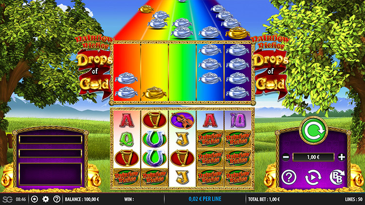 Rainbow Riches Drops of Gold Slots Lord Ping