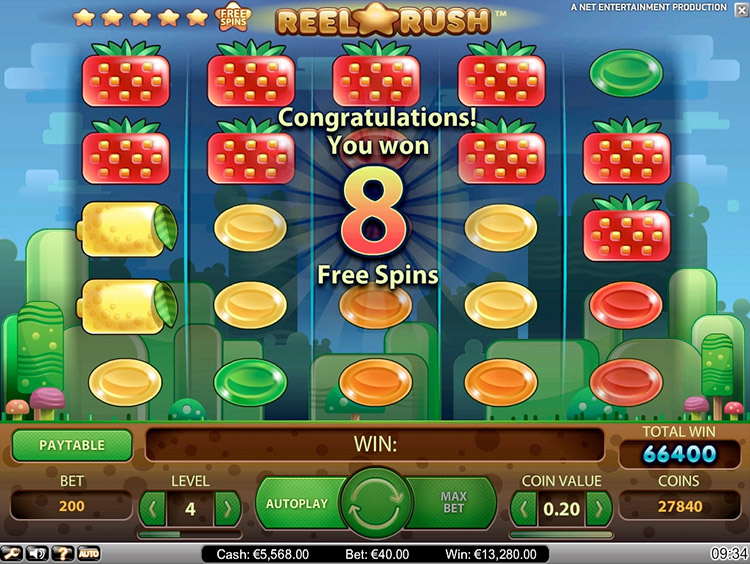 Reel Rush Slots Lord Ping